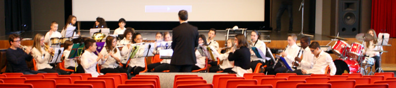 Répétition de l'Ensemble des Cadets, au lycée Blaise-Cendrars, à l'occasion du concert pour le 150ème